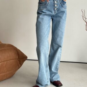 High-Rise Wide Leg Jeans