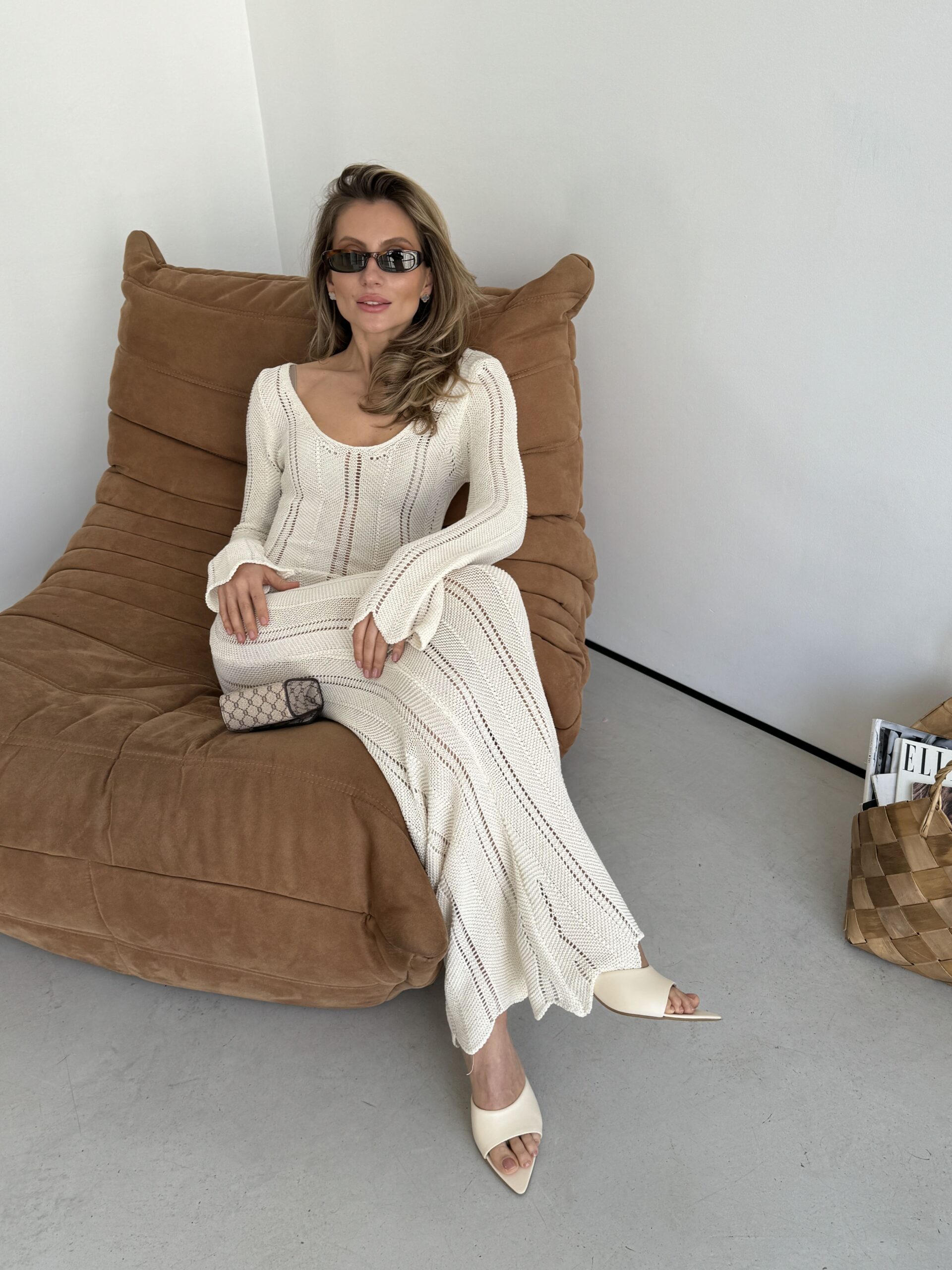 Open-Knit Maxi Dress - Image 4