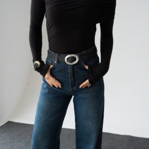 Asymmetric Off-Shoulder Long Sleeve Top