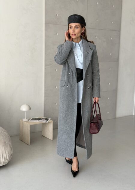 Double-Breasted Long Coat — Coats — YuNiKo
