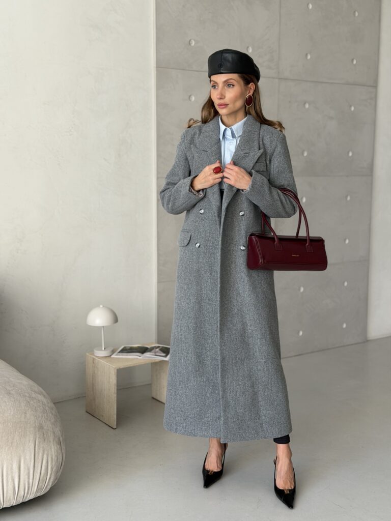 Double-Breasted Long Coat — Coats — YuNiKo