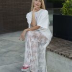 Sheer Lace Midi Skirt — Bottoms — YuNiKo