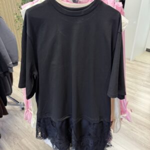 long t-shirt black/white