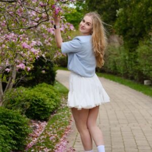 Pleated Mini Skirt