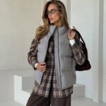 Quilted Grey Vest — Vests — YuNiKo