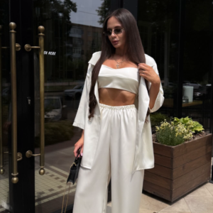 SILK SETS (DRESS SHIRT + PANTS + TOP)