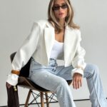 Cropped Tailored Blazer — Blazers — YuNiKo