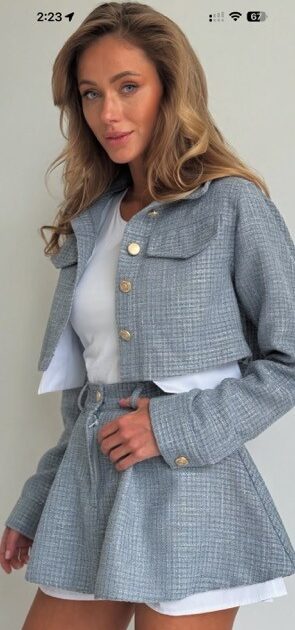 TWEED SUIT (JACKET + SKIRT) — Sets — YuNiKo