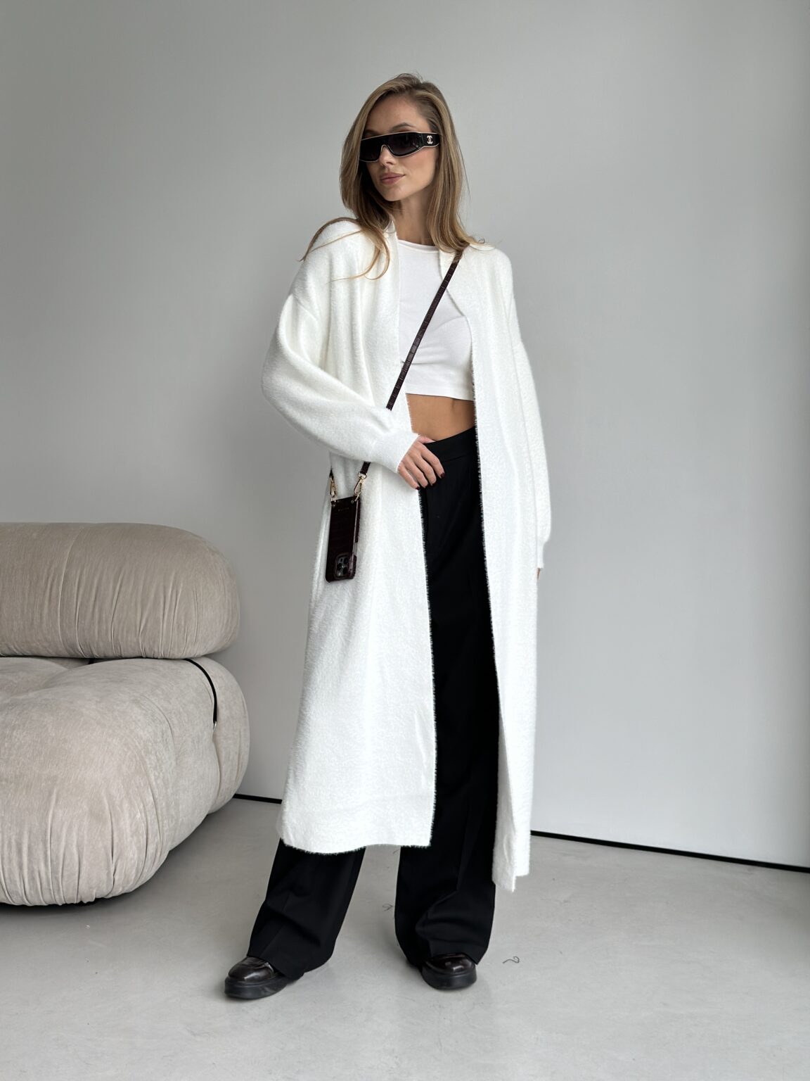 IMG_6758 Fuzzy Longline Cardigan - Image 1