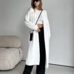 Fuzzy Longline Cardigan